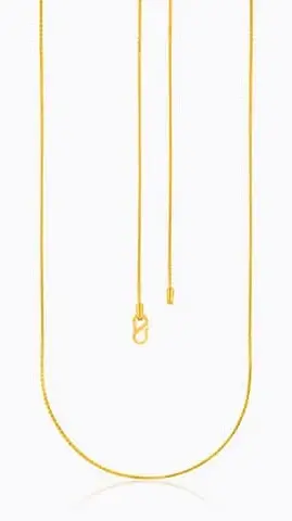 Gold necklace chain with adjustable length