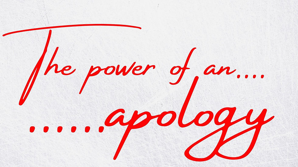 The Power of an Apology
