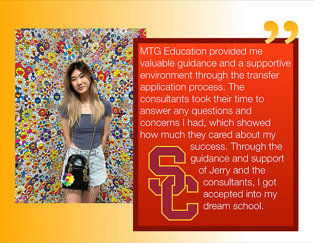 Student testimony of MTG Education group