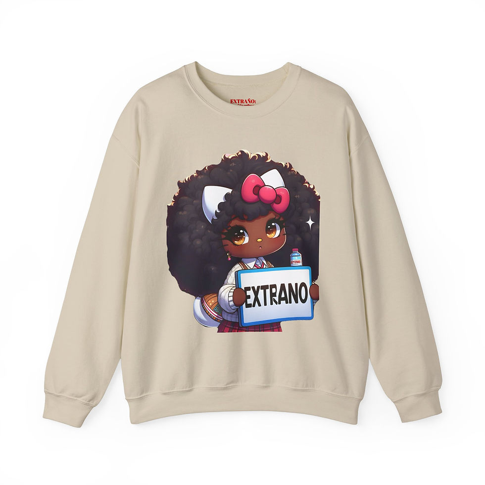 Thumbnail: hola gato Crewneck Sweatshirt