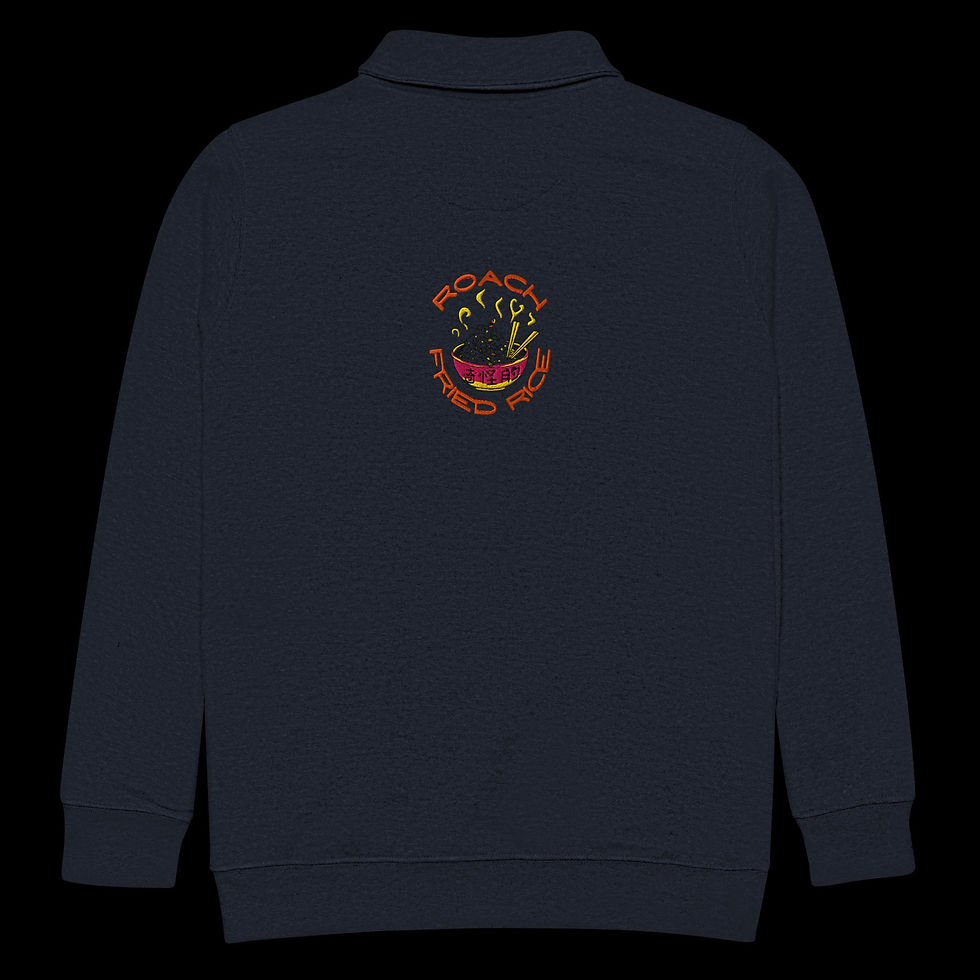 Thumbnail: embroidered  Roach Fried Rice fleece pullover