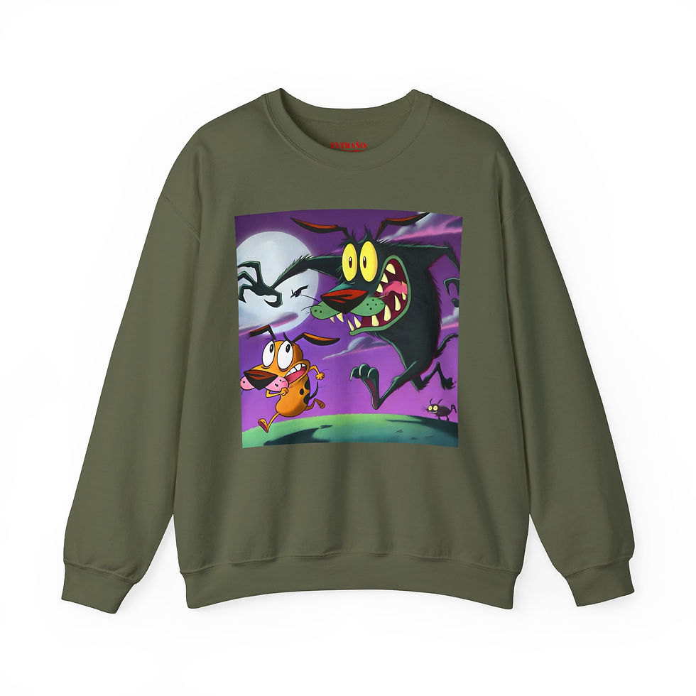 Thumbnail: perro asustado  Crewneck Sweatshirt