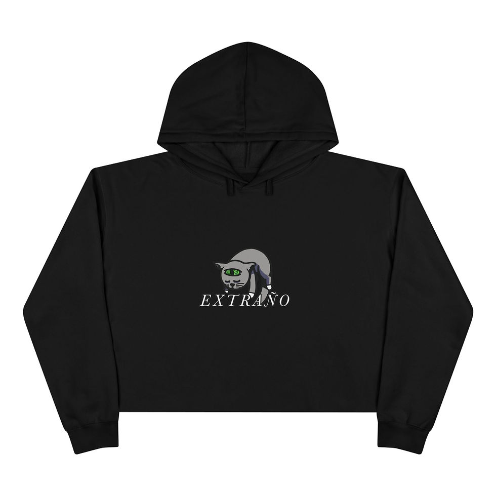 Thumbnail: Drowsy Cat Crop Hoodie