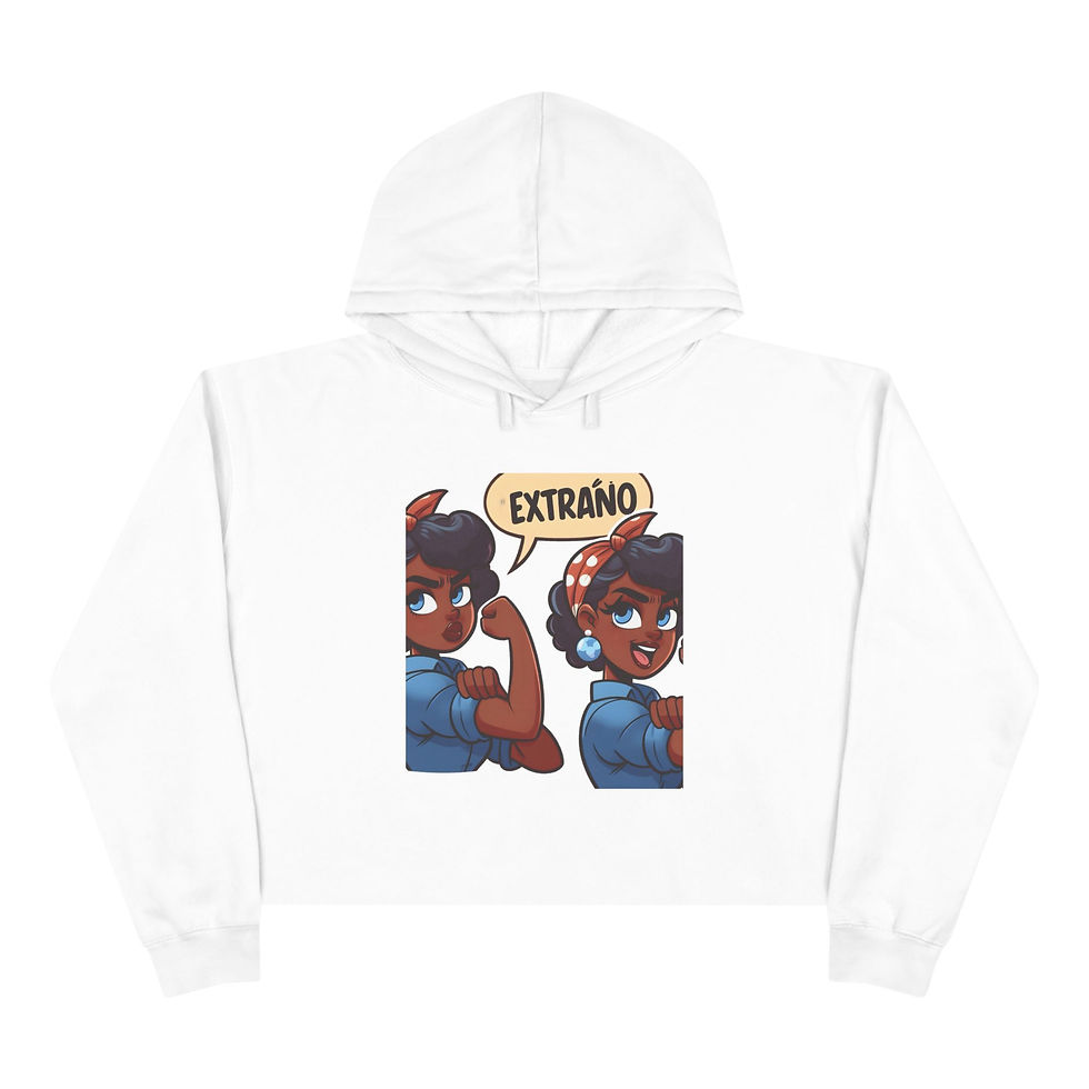 Mujer independiente Crop Hoodie