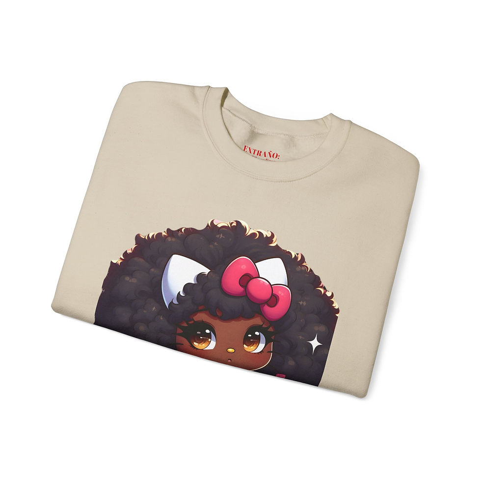 Thumbnail: hola gato Crewneck Sweatshirt