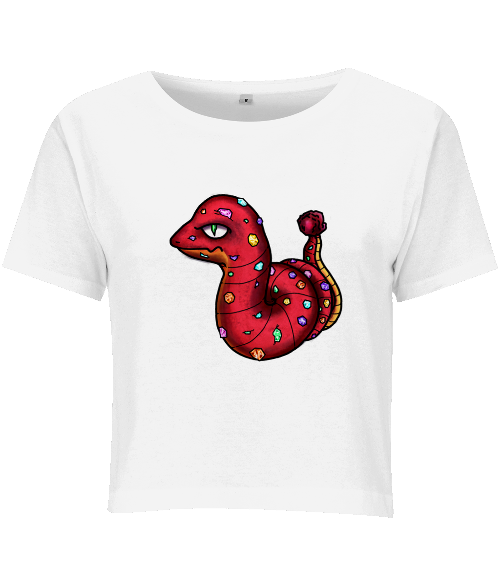 Serpiente de diamantes crop tee