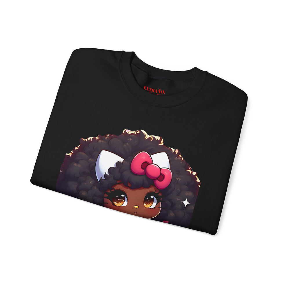 Thumbnail: hola gato Crewneck Sweatshirt