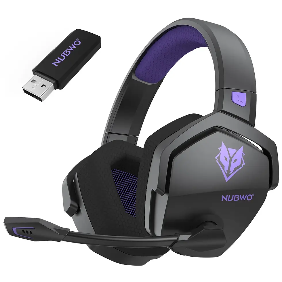 Miniatura: NUBWO G06 Dual Wireless Gaming Headphones 2.4GHz Bluetooth 5.3