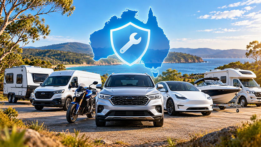 Extended warranty options for cars, vans, motorcycles, caravans, motorhomes and boats in Australia