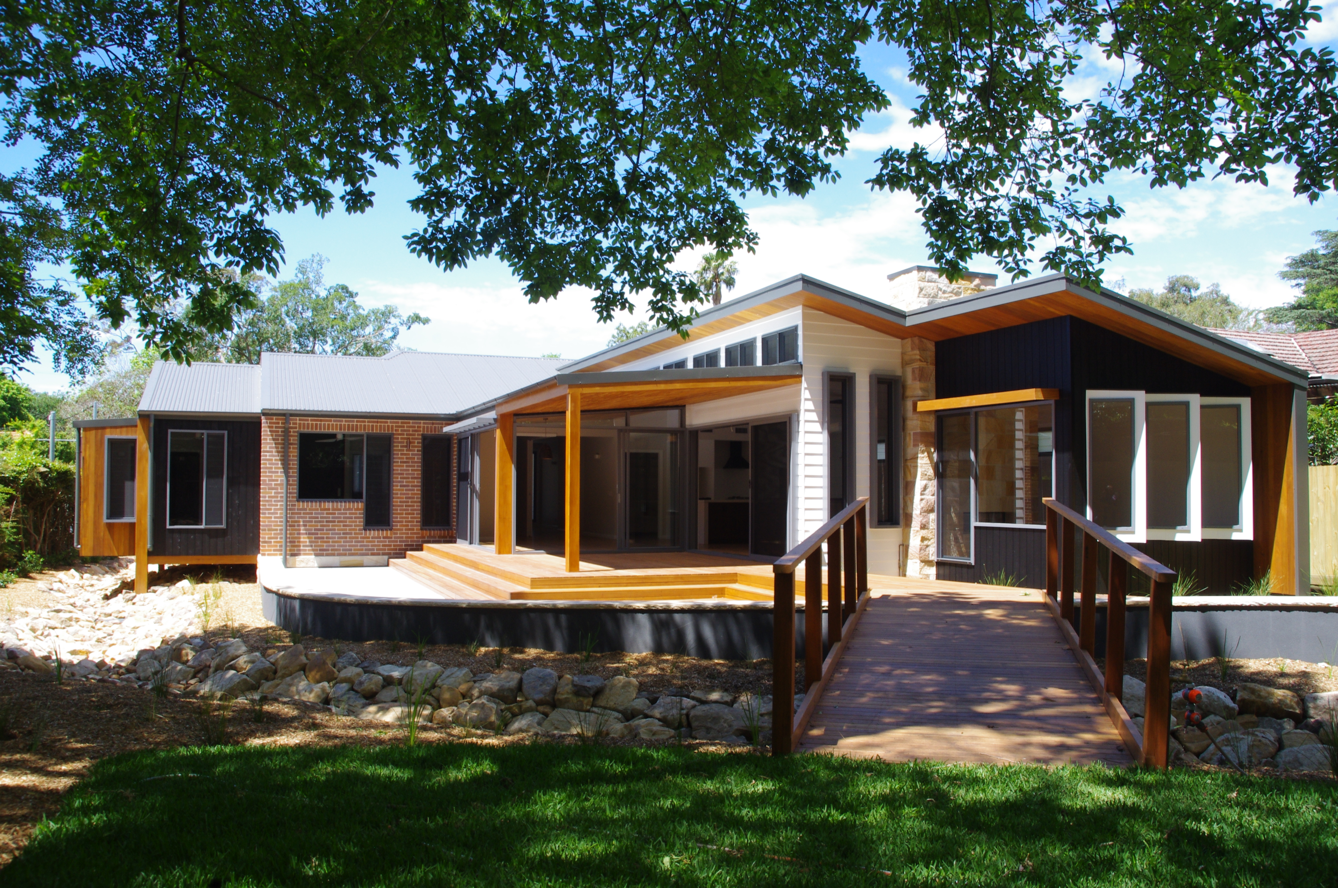 View from rear yard
