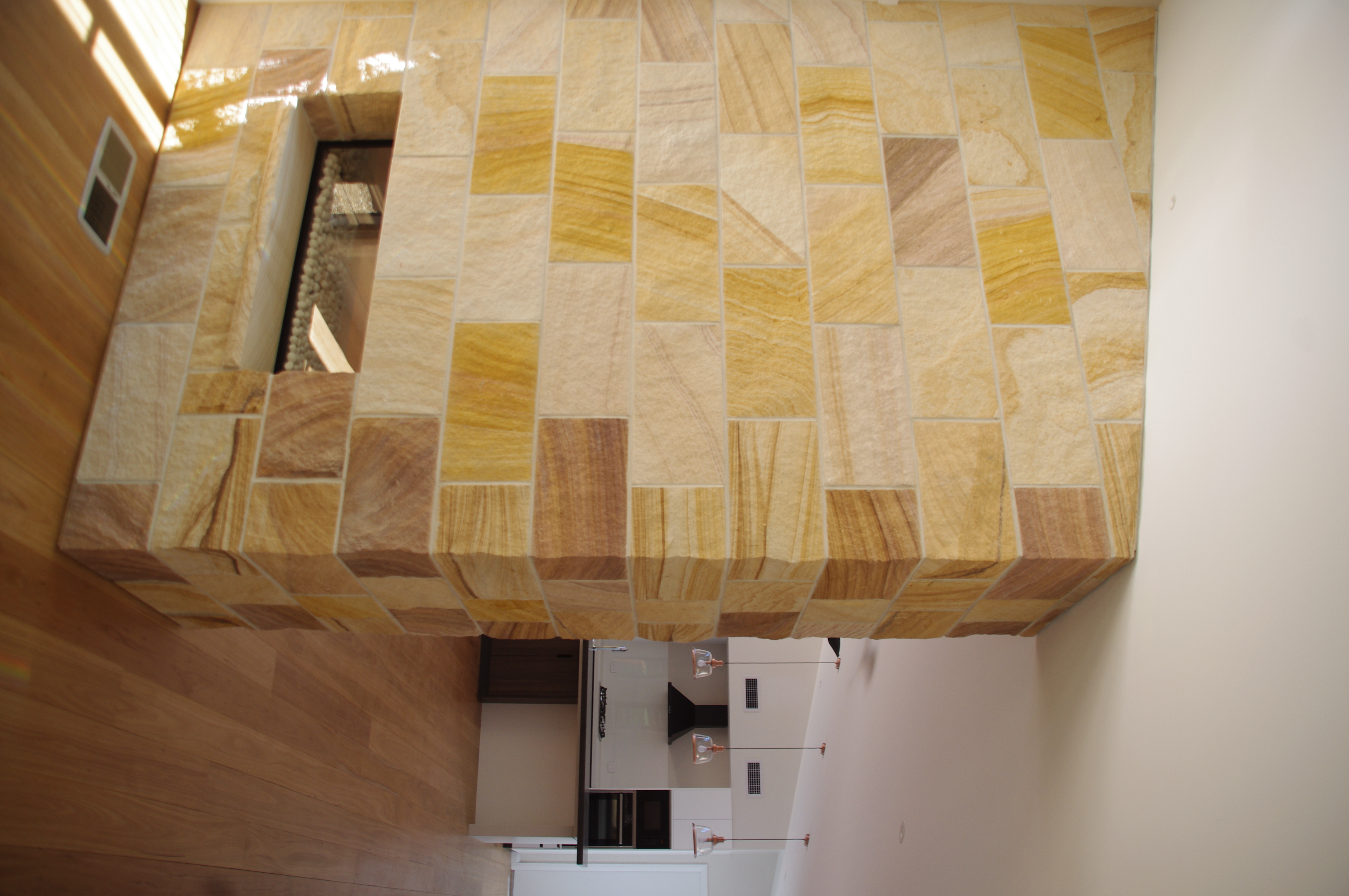 Sandstone Fireplace
