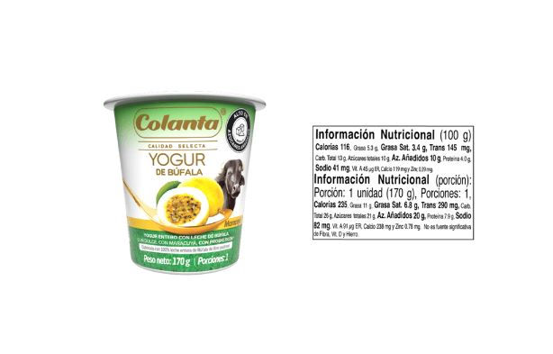 Yogur de Búfala Surtido 170 g x 3 und  - Maracuya