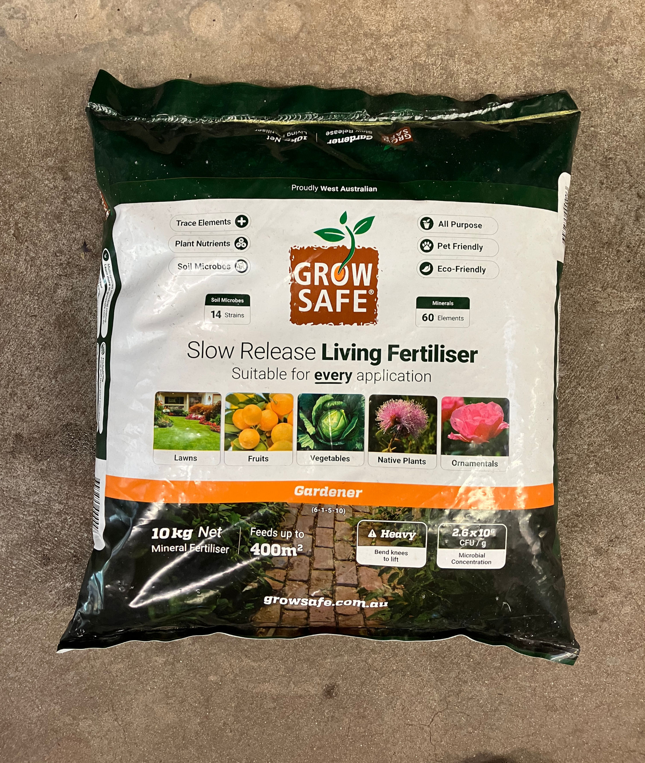 Grow Safe Slow Release Living Fertiliser 10kg
