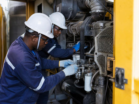 Techniciens réalisant la maintenance d’un équipement industriel