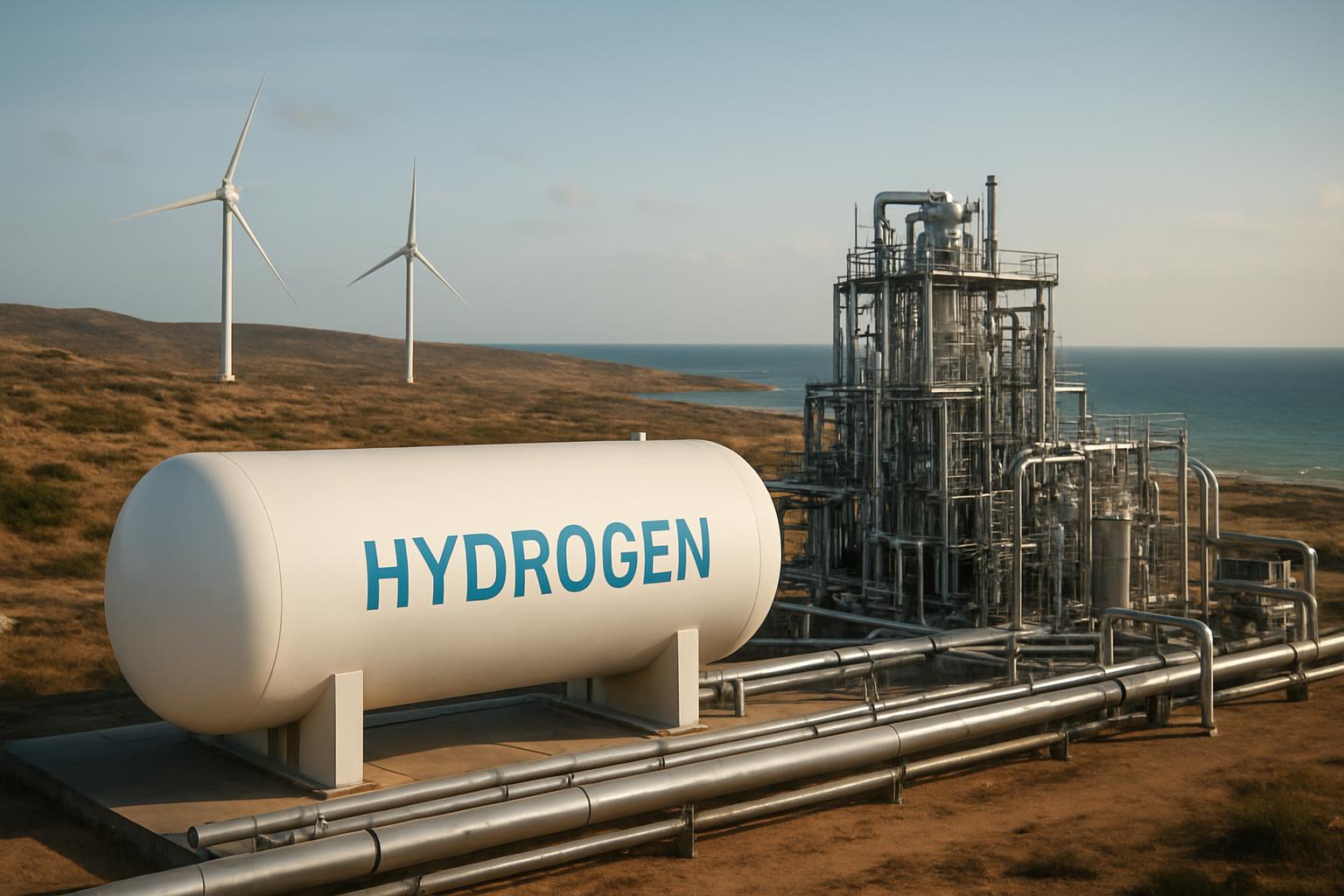 Projet d’hydrogène vert dans le Maghreb avec infrastructure énergétique.