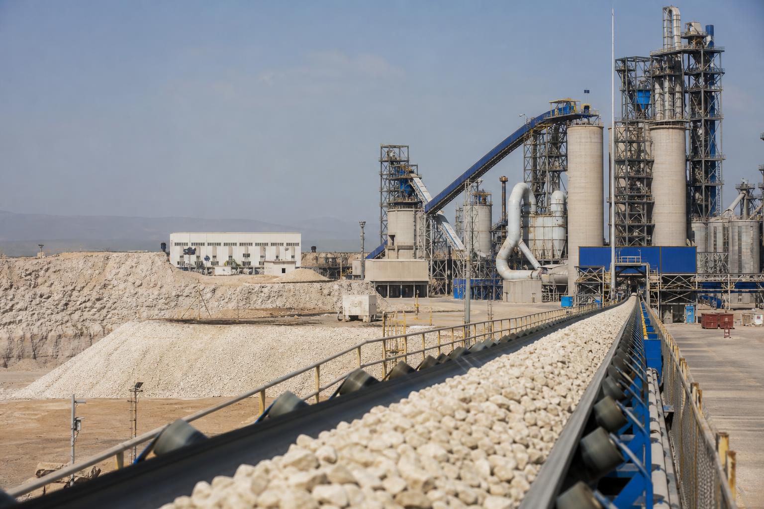 Complexe industriel en Algérie avec installations minières et énergétiques