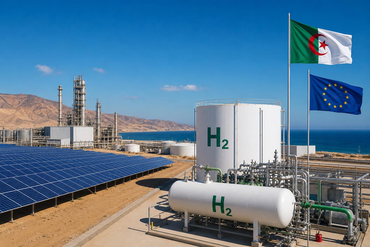 Hydrogène vert en Algérie : potentiel, stratégie nationale et perspectives d’exportation vers l’Europe