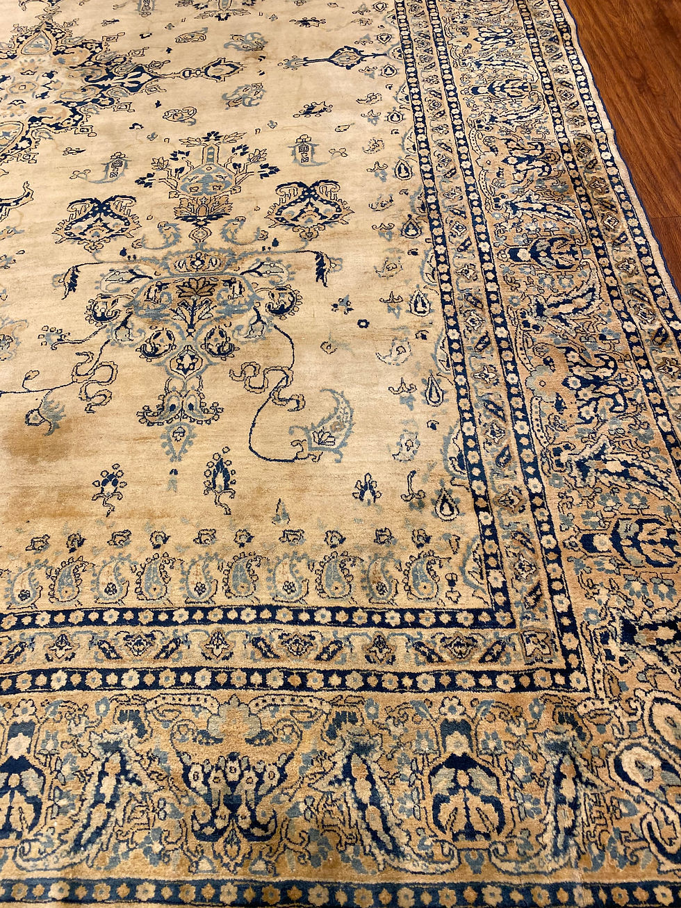 Thumbnail: Wool Persian Rug Kerman Ghazan | 8.11 X 12.1