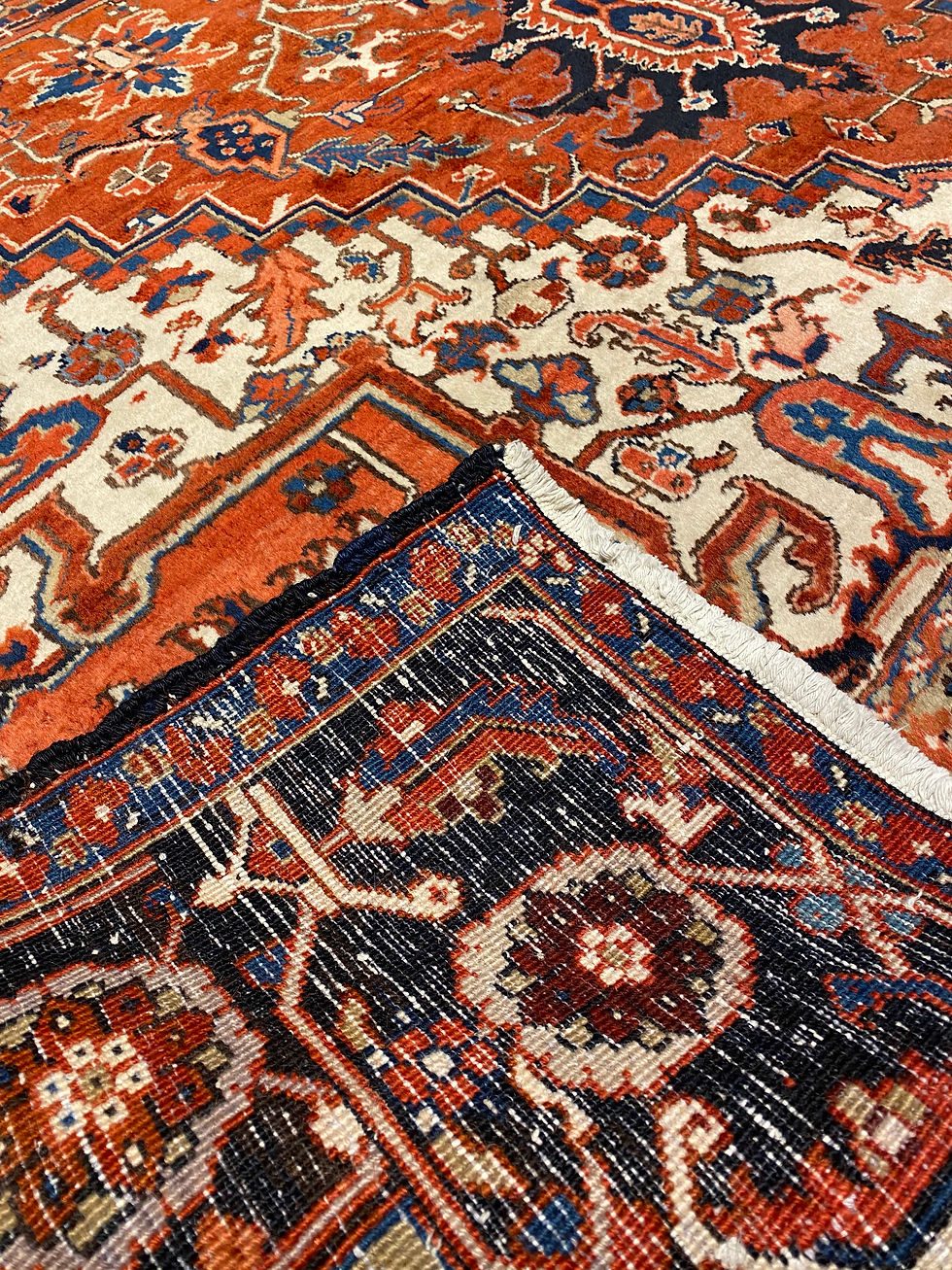 Thumbnail: Wool Persian Rug Heriz | 8.3 X 12.0