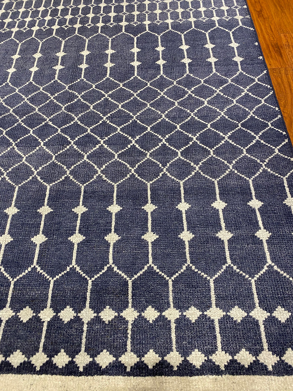 Thumbnail: Wool & Viscose Indian Rug | 9.0 X 12.4