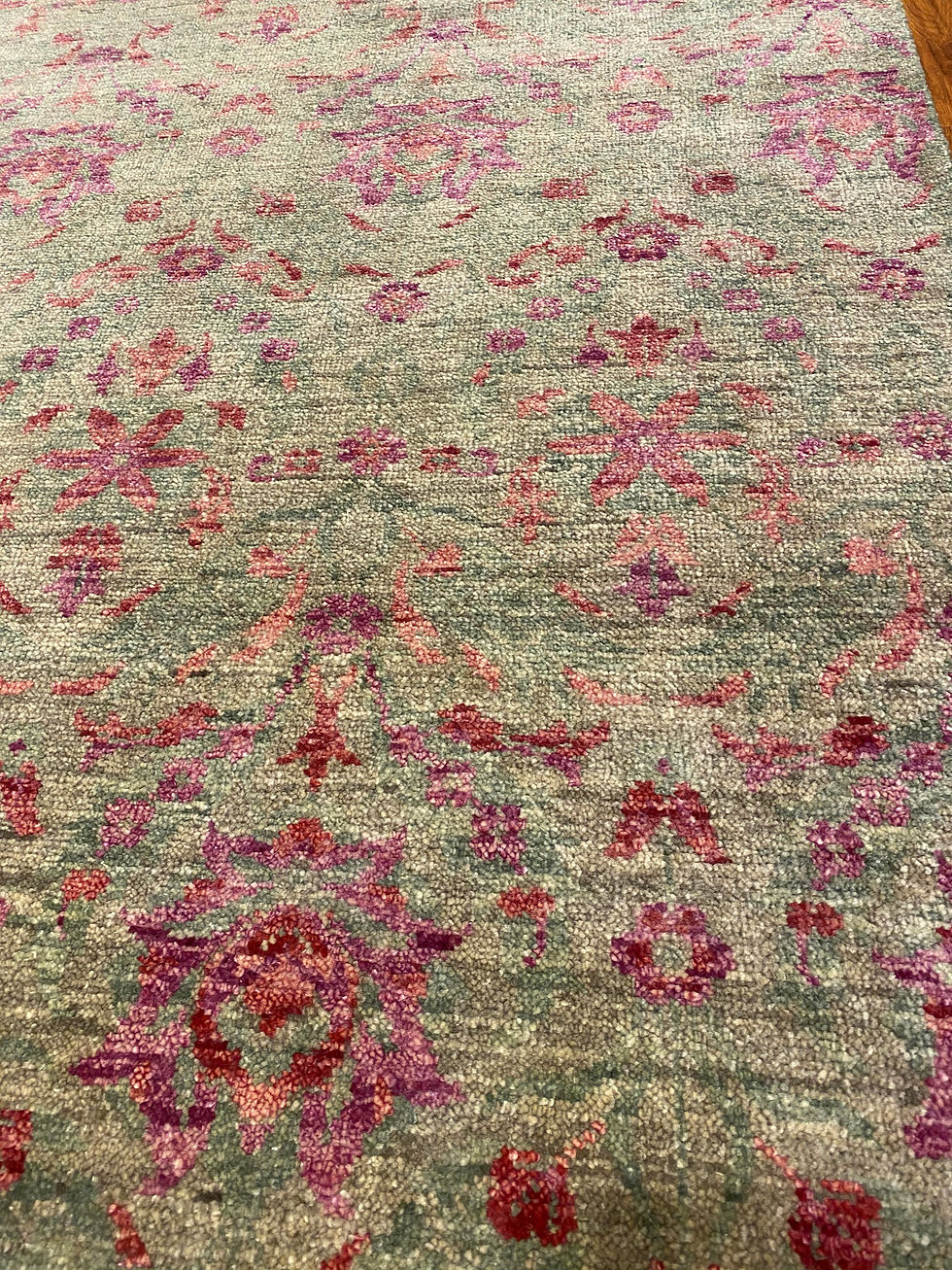 Thumbnail: Wool Indian Rug | 9.3 X 12.2