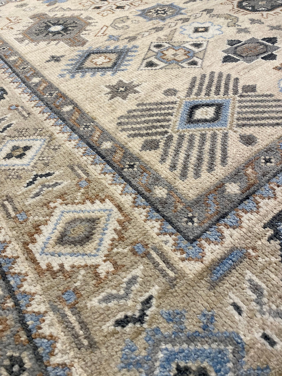Thumbnail: Wool Indian Rug | 8.9 X 11.9
