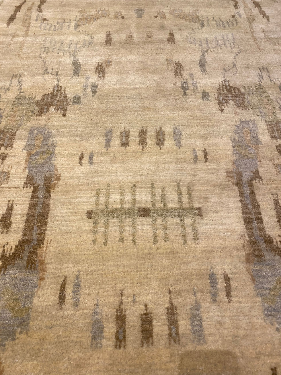 Thumbnail: Wool Indian Rug | 7.10 X 10.3