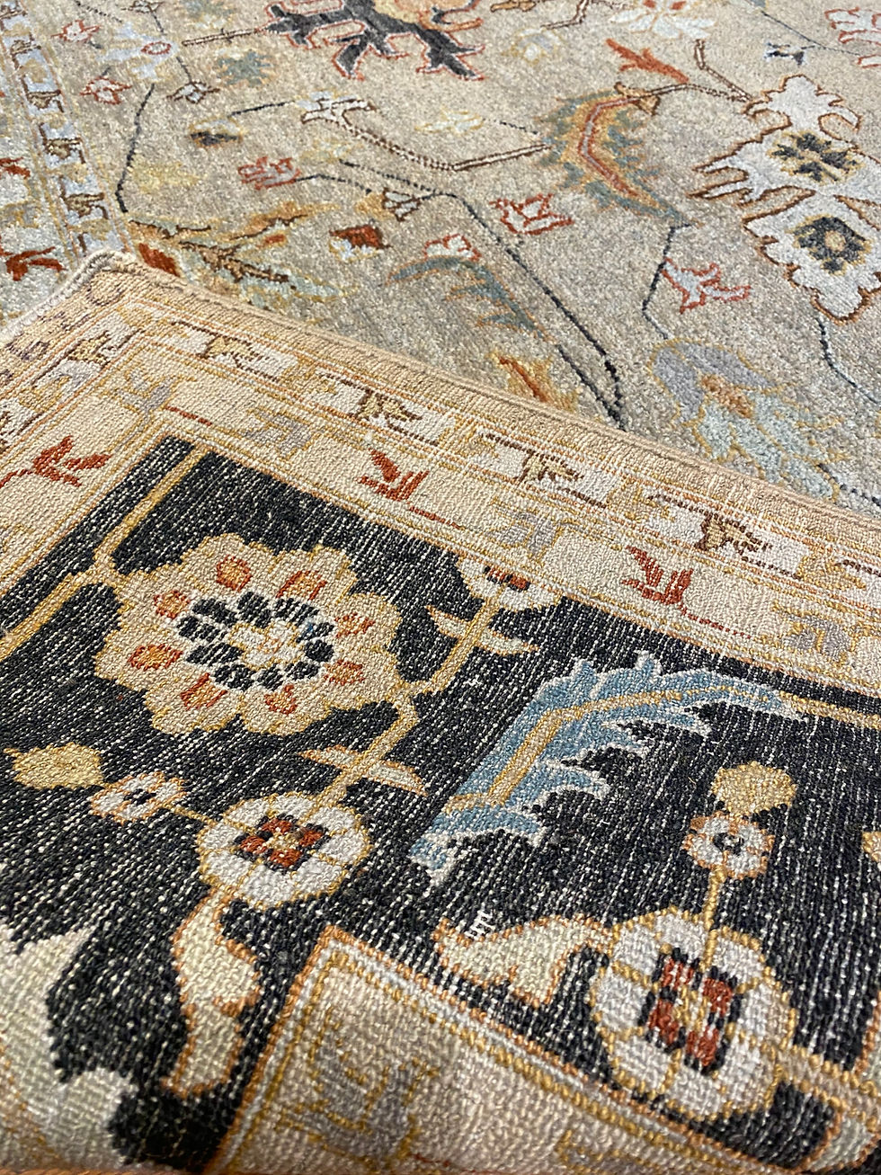 Thumbnail: Wool Indian Rug | 8.1 X 10.1