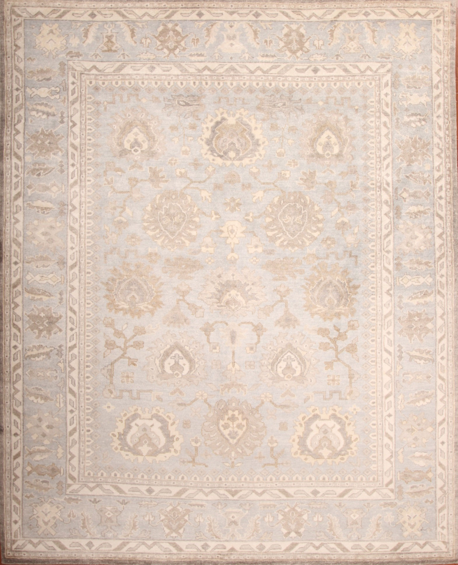 Viscose Indian Rug Oushak Design | 8.0  X 9.11