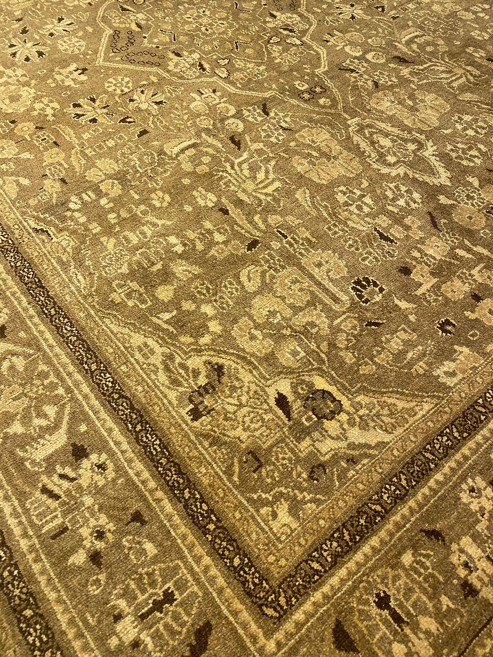 Thumbnail: Wool Antique Persian Rug Melayear | 8.9 X 12.0