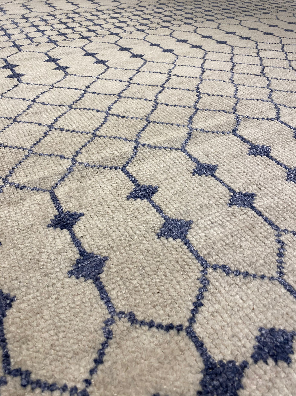 Thumbnail: Silk & Wool Indian Rug | 8.0 X10.0