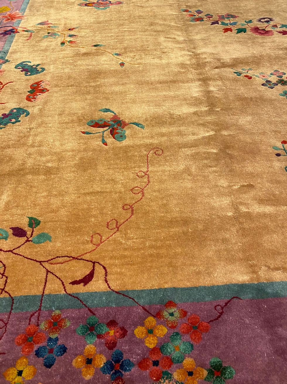 Thumbnail: Wool Chinese Art Deco | 8.8 X 11.8