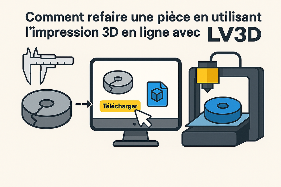 Refaire une pièce grâce à l'impression 3d à la demande avec une imprimante 3d