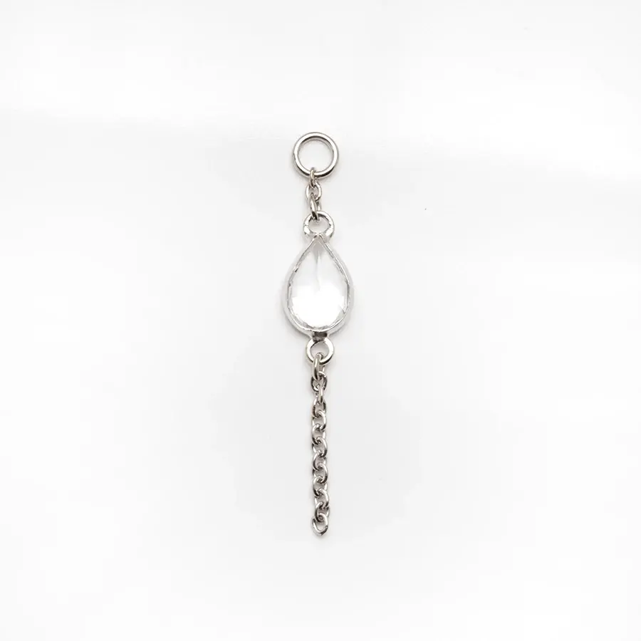 Hialeah Starbright Charm aus Weißgold mit Topaz
