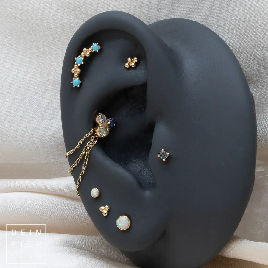 Ohr Styling mit Sacred Symbols Piercingschmuck im Conch Piercing