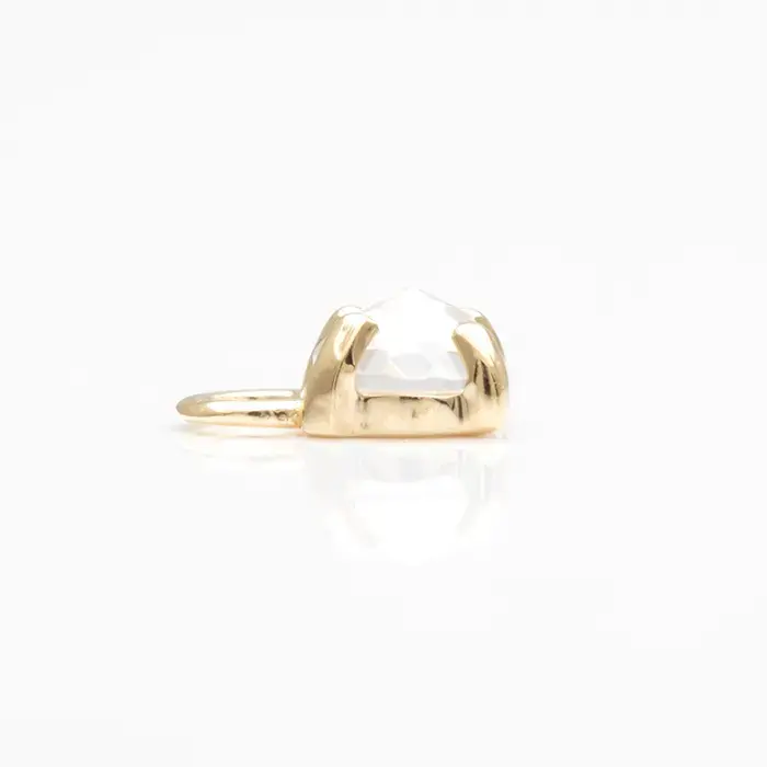 Thumbnail: Piercingcharm aus Gold mit Zirkonia