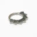 Miniaturbild: Daith Piercing Ring nickelfrei von Tremun mit grünen Steinen