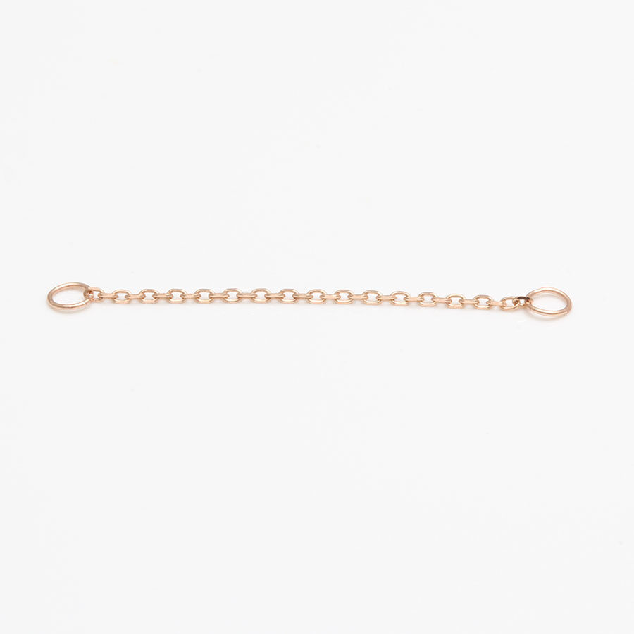 Thumbnail: Rosegold Kette für Ohr Piercing