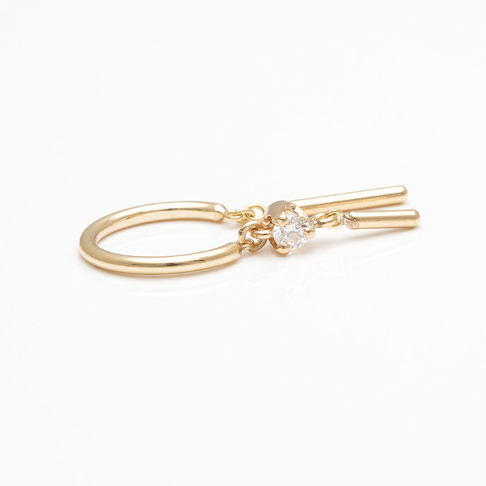 Miniaturbild: Ohrring mit Diamant aus Echtgold von Jack and G
