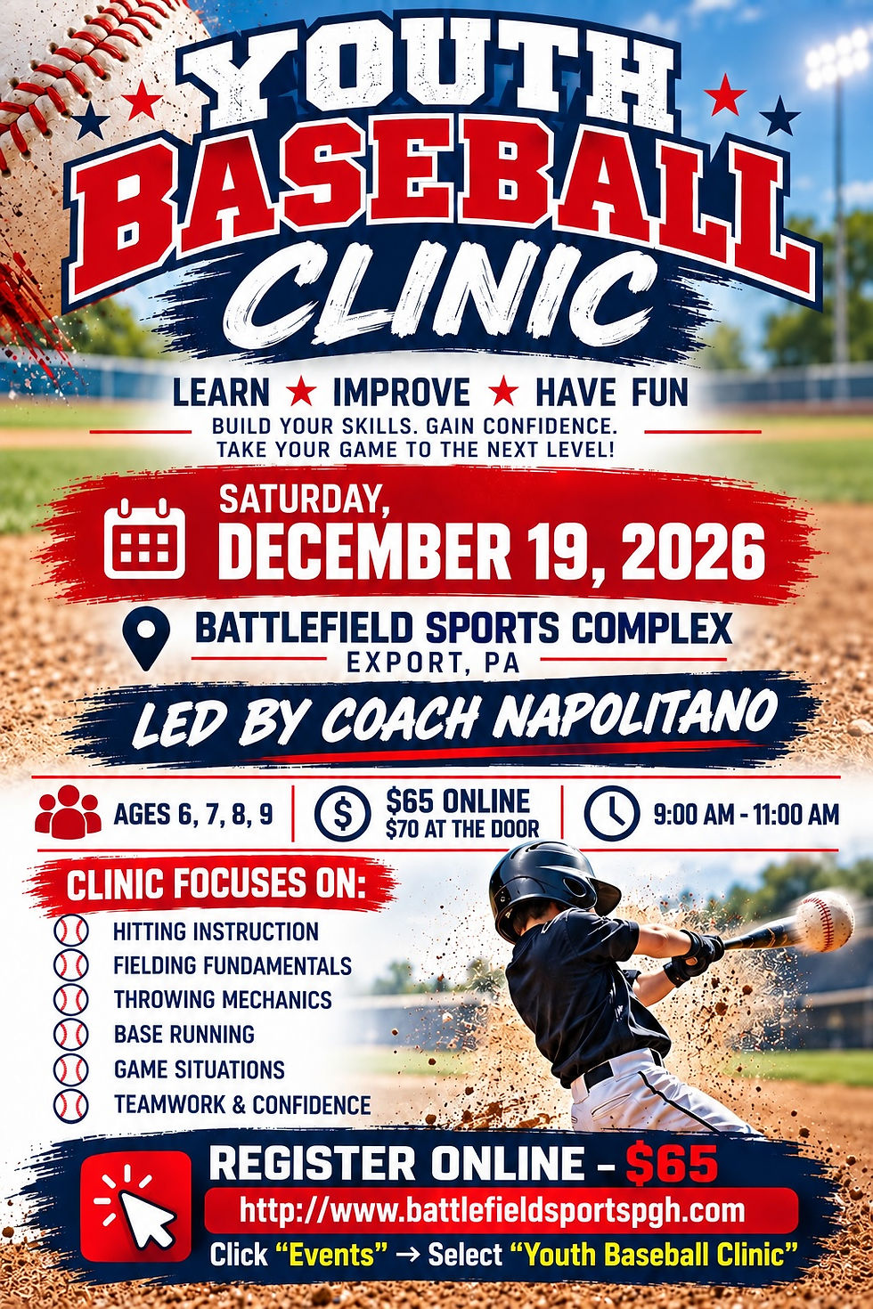 Coach Napolitano's Youth Baseball Clinic