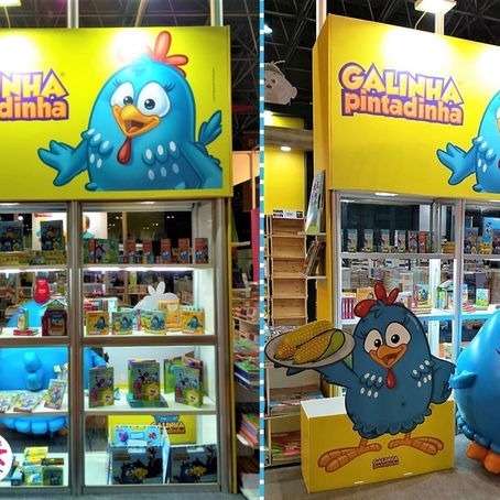 Galinha Pintadinha marca presença na Bienal do Livro Rio e faz a alegria do público