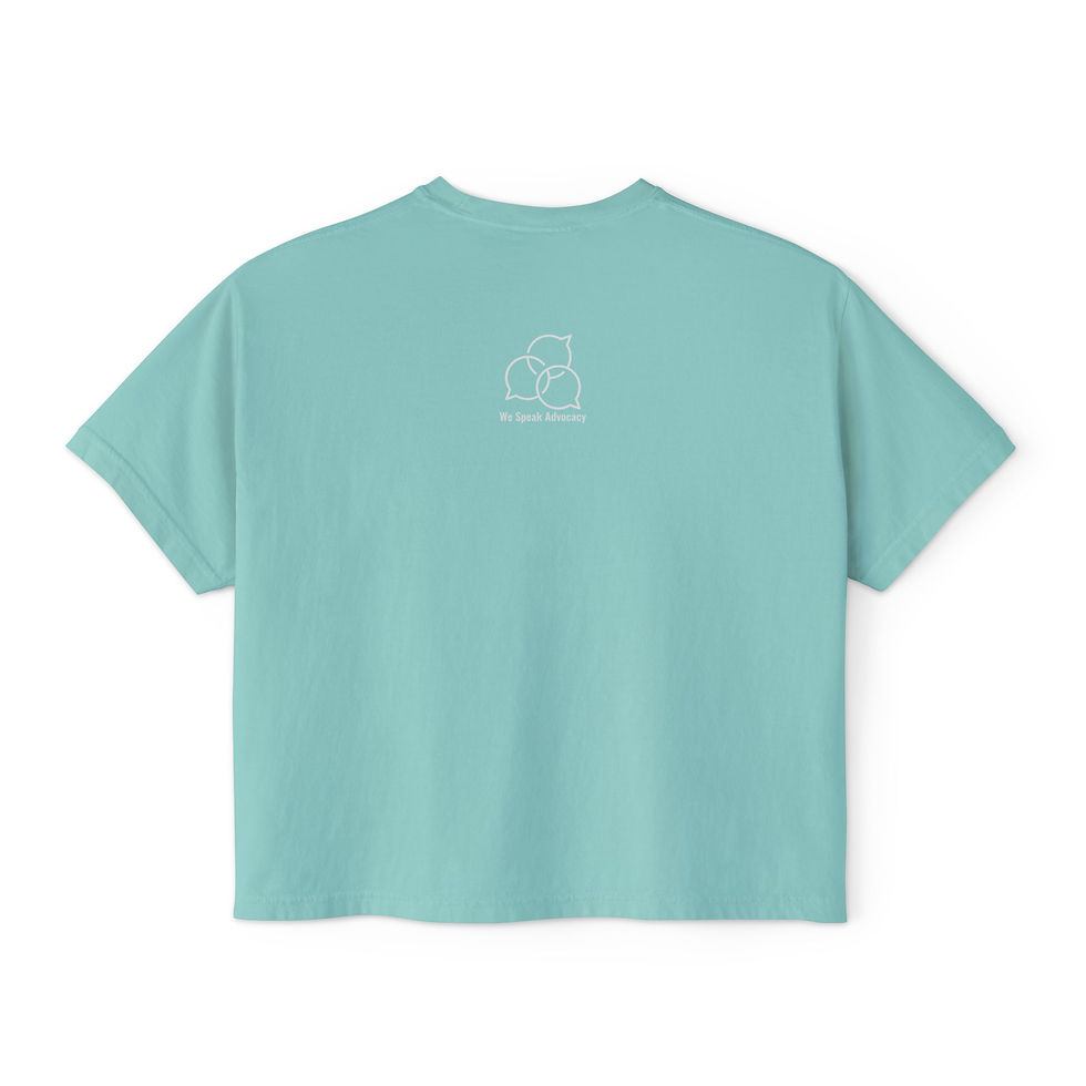 Thumbnail: Empathy is Not a Sin Floral Women's Boxy Tee