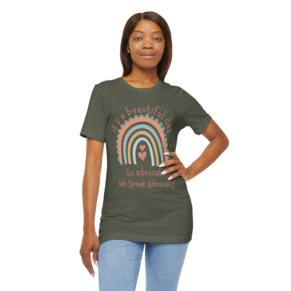 Thumbnail: It's a Beautiful Day to Advocate Unisex Jersey Short Sleeve Tee