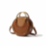 Thumbnail: One Shoulder Crossbody Frosted Round Bag