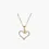 Miniatura: Colar de Coração de Zircônia em Ouro