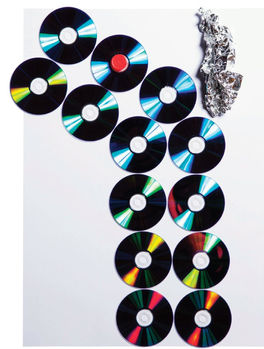 Horse made out of Cds.jpeg