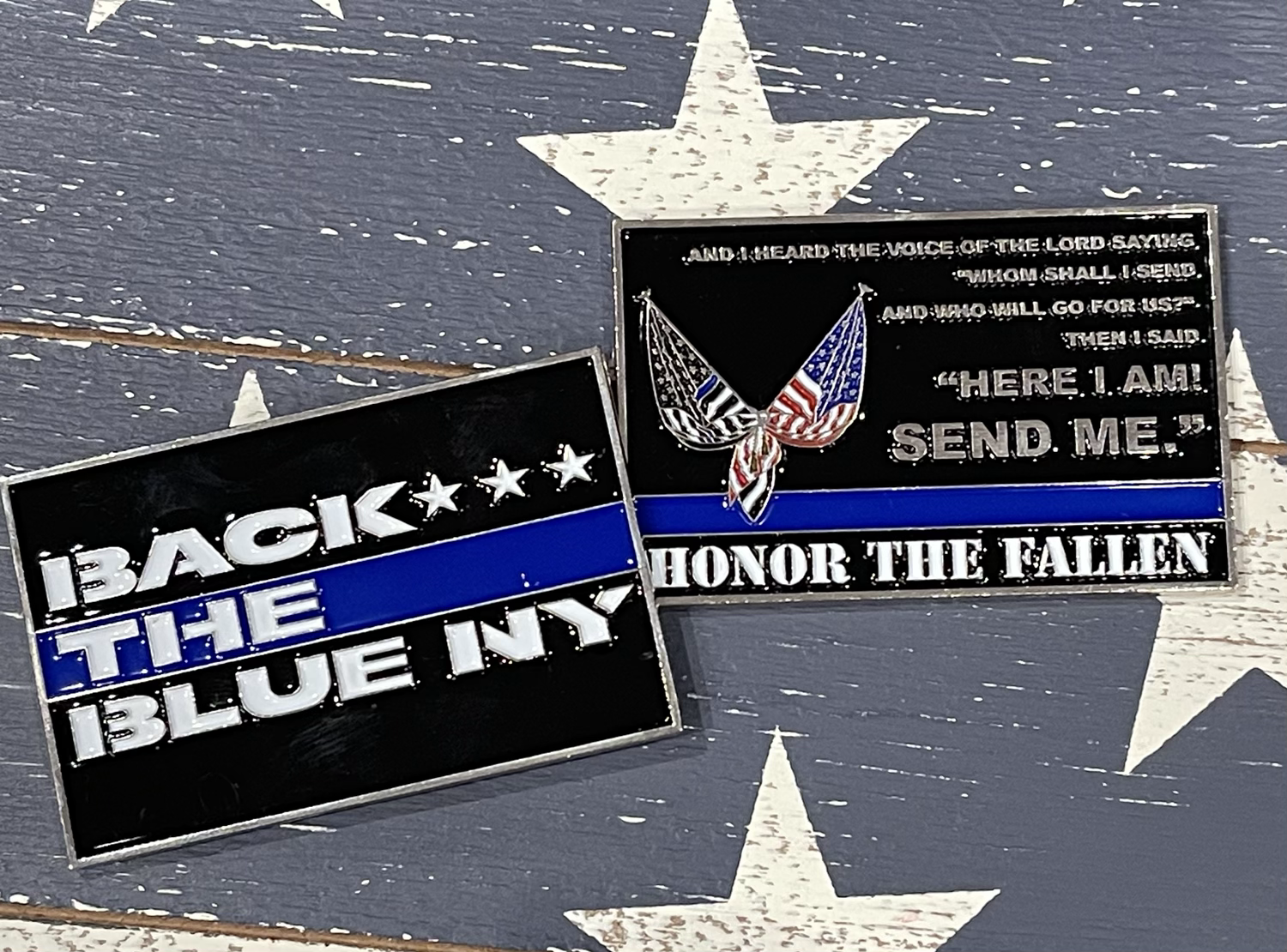 Back The Blue NY Challenge Coin