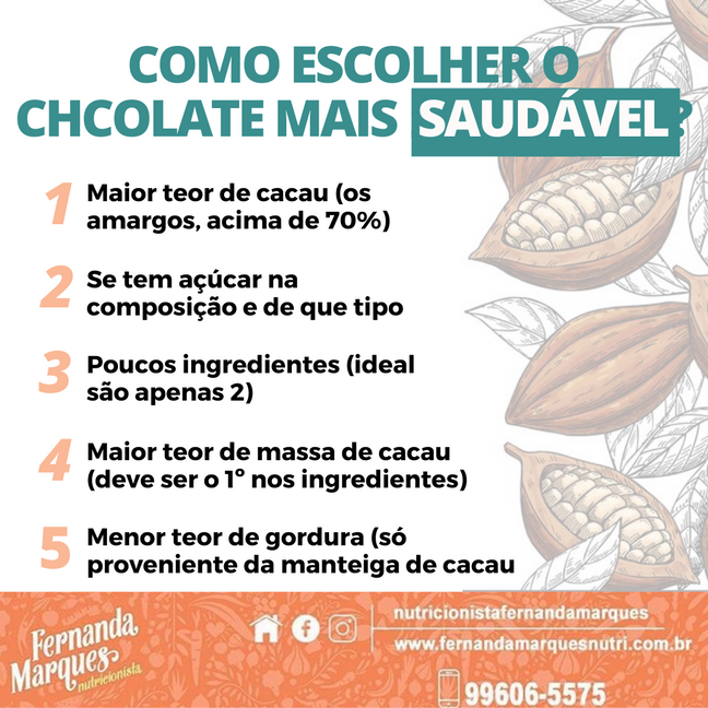 Como escolher o chocolate mais saudável