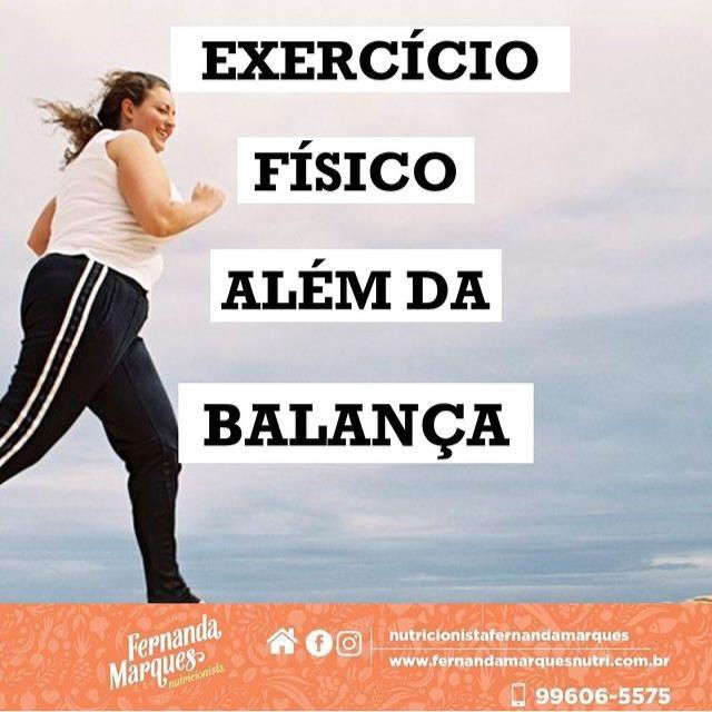 Exercício físico além da balança