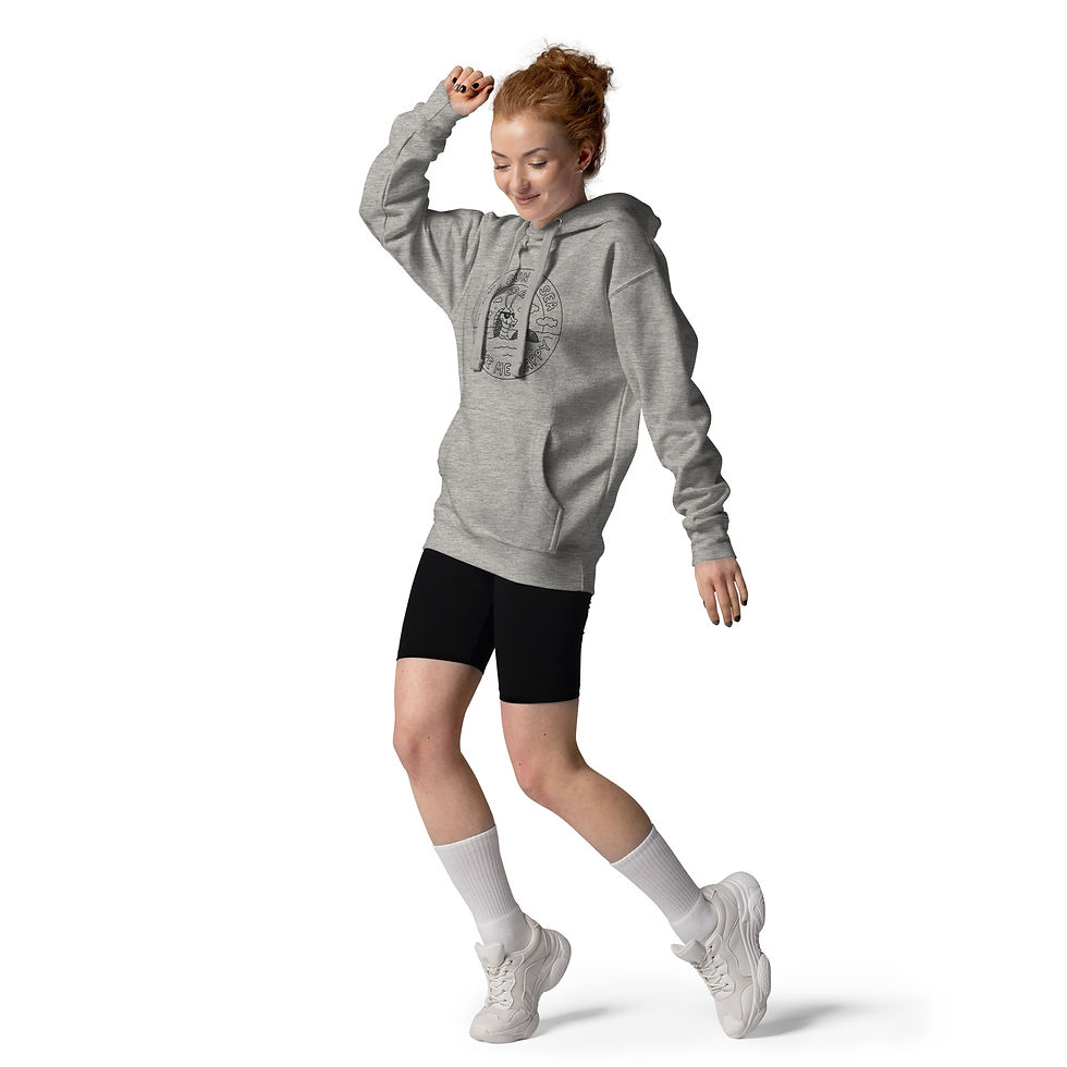 Thumbnail: Minimalist Sea Serpent Unisex Hoodie
